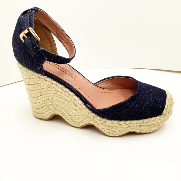 BCBGMAXAZRIA} Abell Denim Wedge Espadrille - Picture 12 of 13